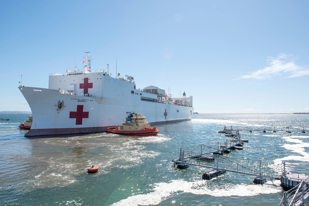 USNS Mercy (T-AH 19) Deploys