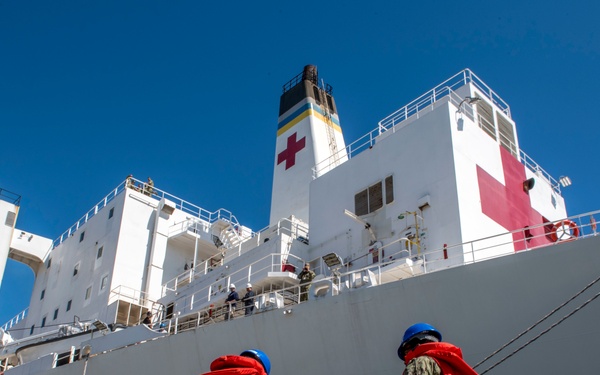 USNS Mercy (T-AH 19) Deploys