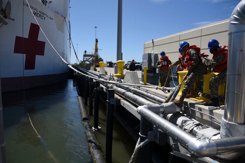 USNS Mercy Deploys