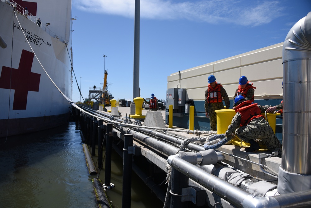 USNS Mercy Deploys