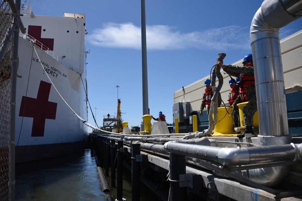 USNS Mercy Deploys