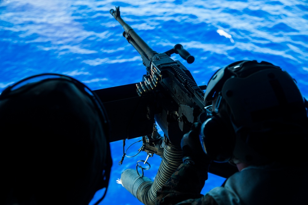 31st MEU Marines conduct tail gunnery live fire exercise