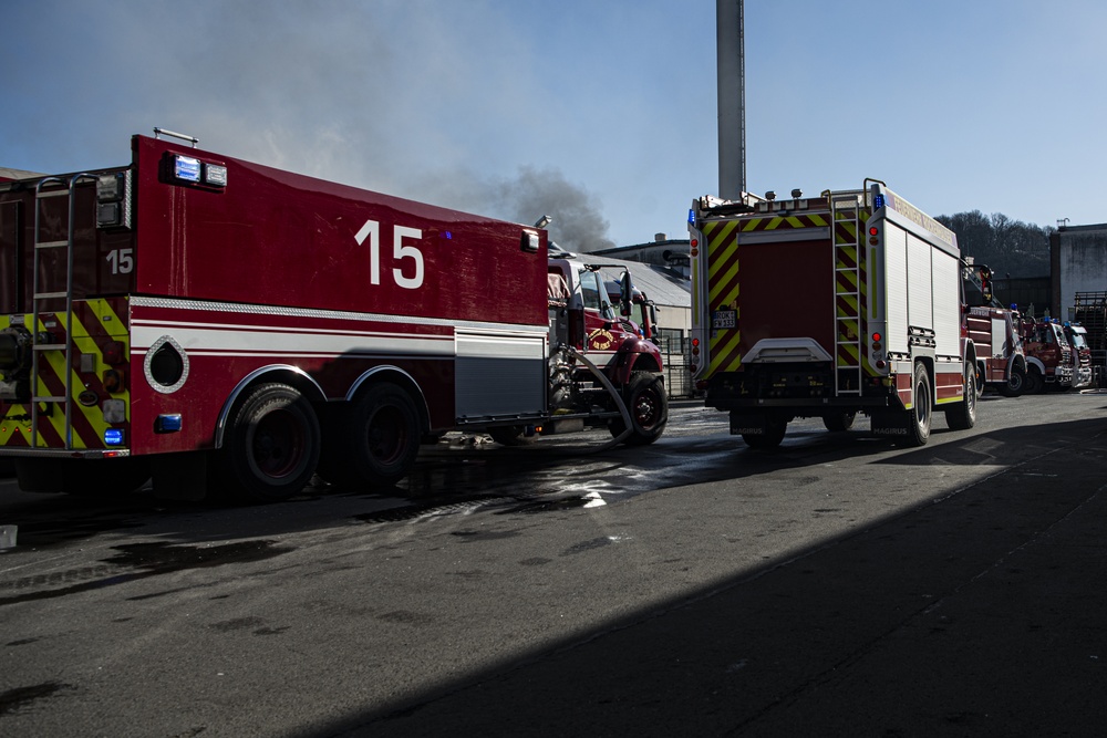 Ramstein Fire Department and Local Authorities Fight Fire with Interoperability