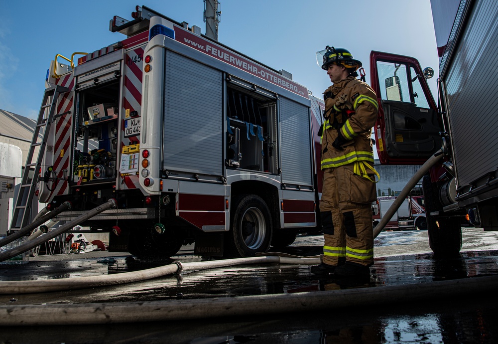 Ramstein Fire Department and Local Authorities Fight Fire with Interoperability