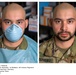 Diptych portraits of the healthcare providers on the frontlines of COVID-19 response at Hohenfels Training Area.