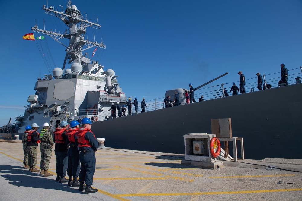 USS Porter (DDG 78) departs for a regularly scheduled deployment