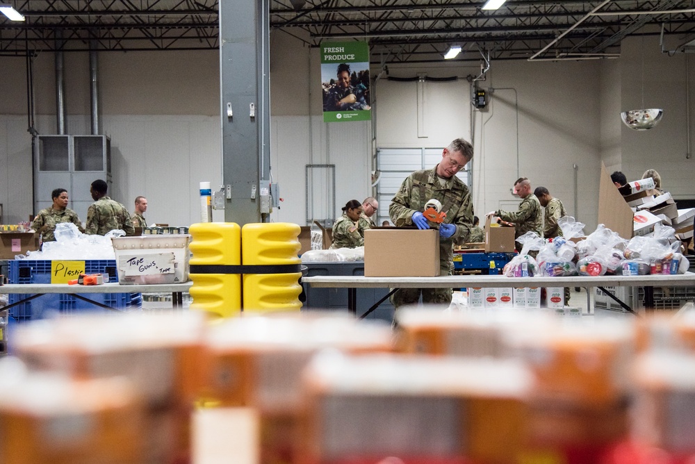 Ohio National Guard supporting Greater Cleveland Food Bank during COVID-19 pandemic