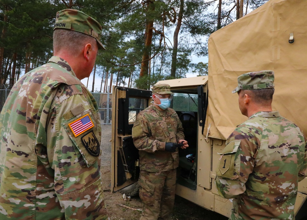 1st Infantry Division Forward Surgeon's Office delivers medical supplies