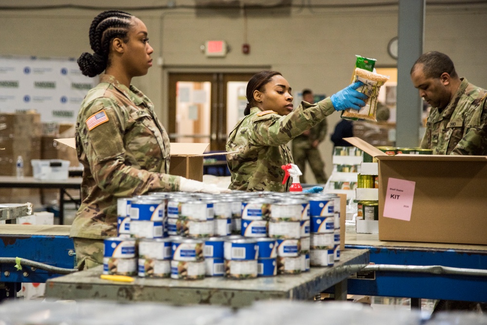 Ohio National Guard supporting Greater Cleveland Food Bank during COVID-19 pandemic