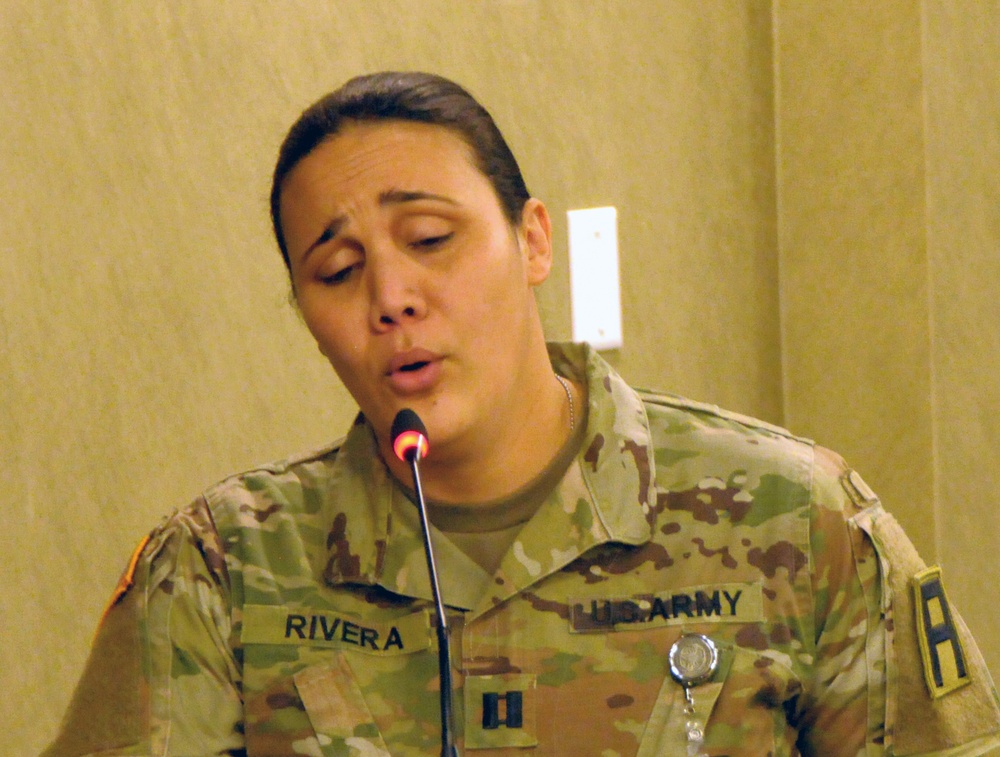 First Army officer hits the right notes