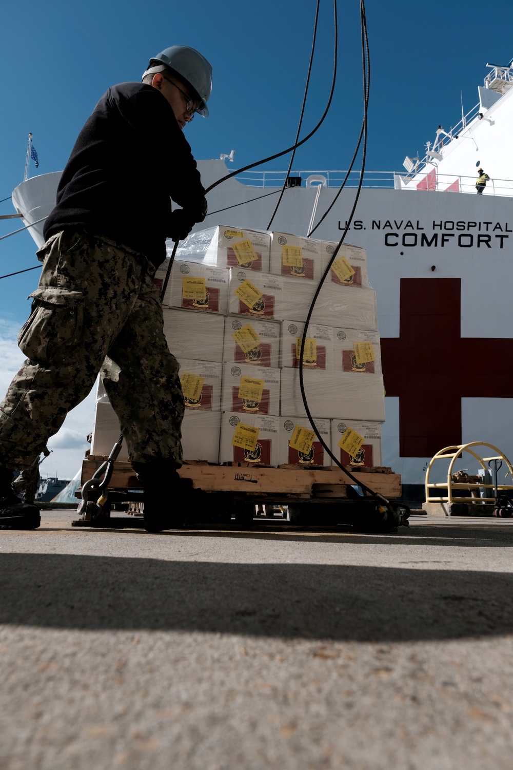 USNS Comfort (T-AH 20) Prepares for Deployment