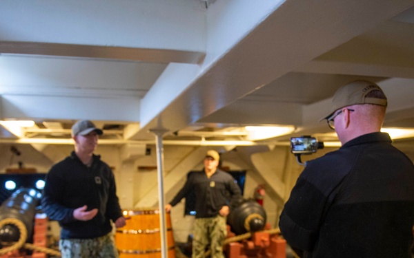 USS Constitution Sailors Conduct Facebook Live Tour