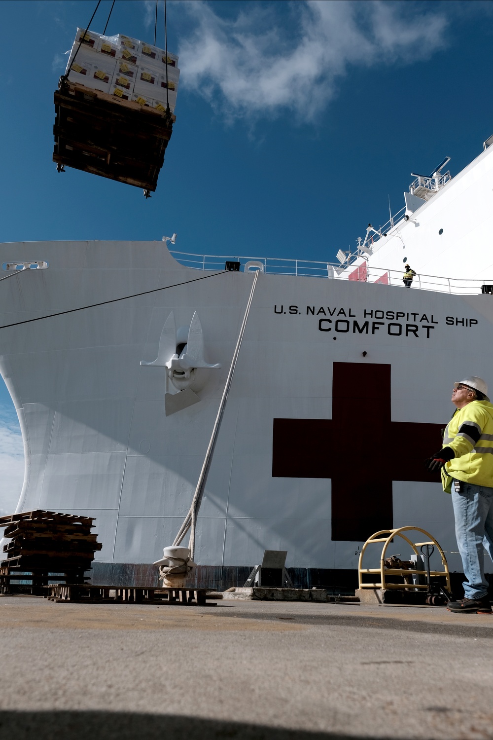 USNS Comfort (T-AH 20) Prepares for Deployment