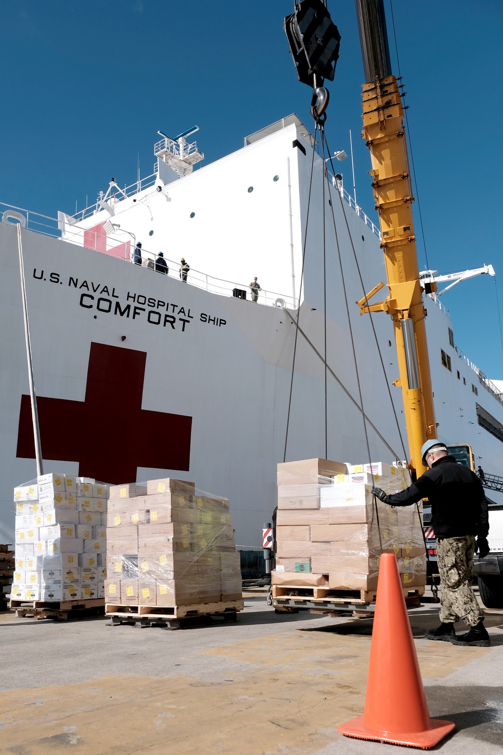 USNS Comfort (T-AH 20) Prepares for Deployment