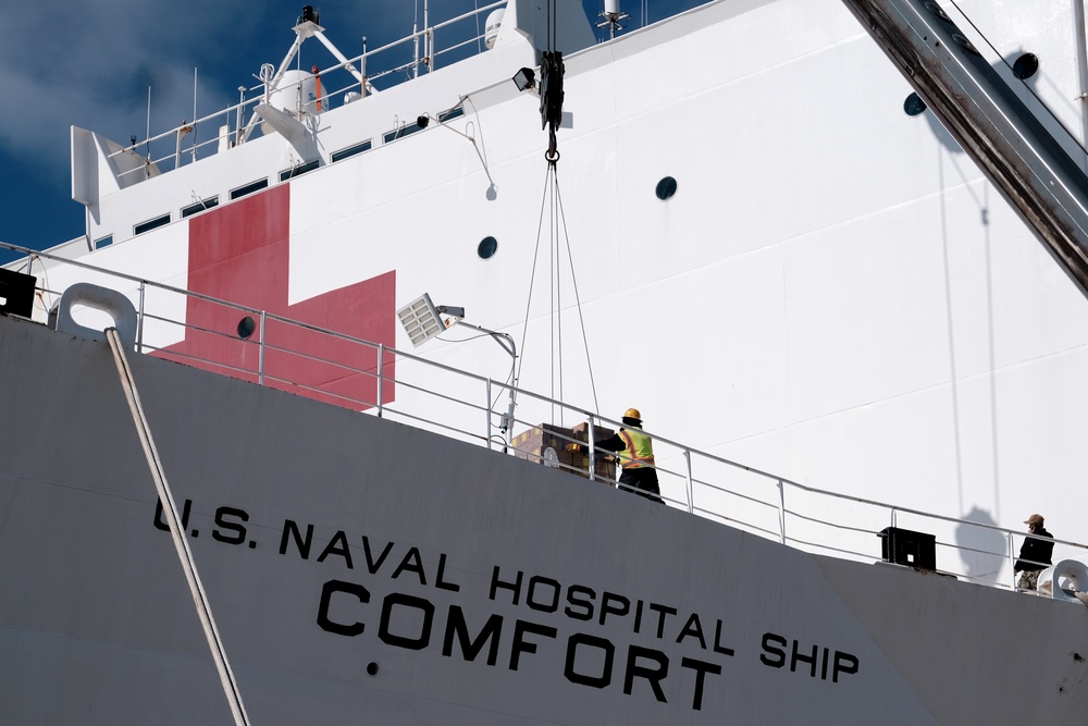 USNS Comfort (T-AH 20) Prepares for Deployment