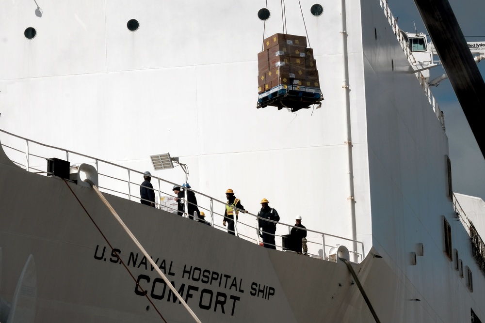 USNS Comfort (T-AH 20) Prepares for Deployment