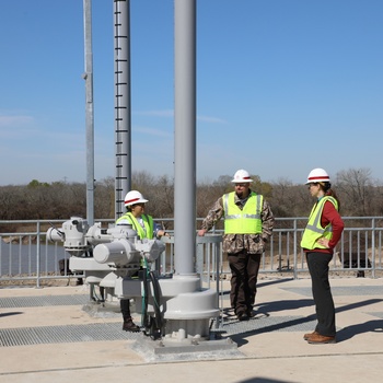 Inspection of new water control structure