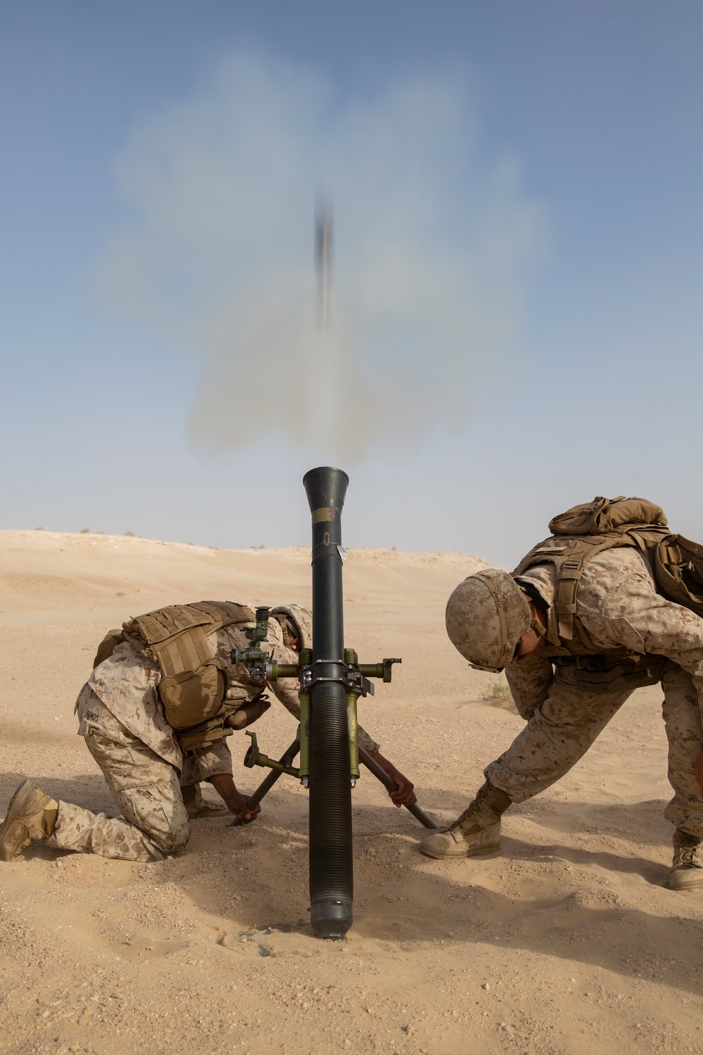 DVIDS - Images - U.S. Marines conduct a mortar live fire drill in the ...