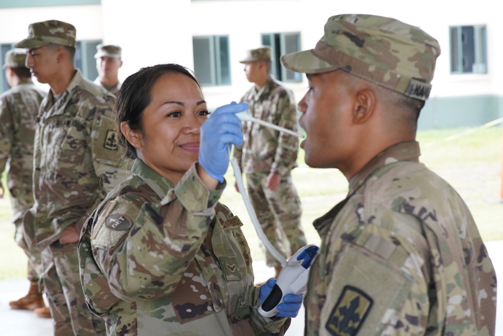 Medical checks and Equipment maintenance for Hawaii National Guard COVID-19 task force