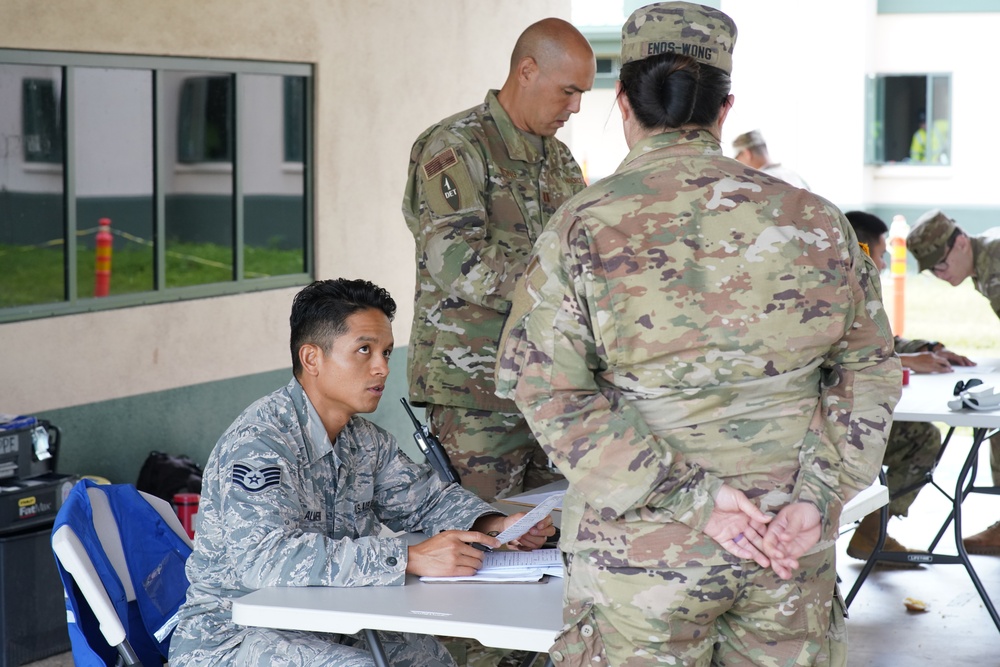 Medical checks and Equipment maintenance for Hawaii National Guard COVID-19 task force