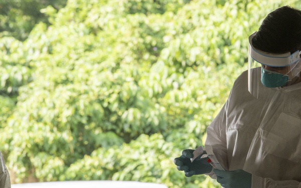 Kadena conducts COVID-19 testing