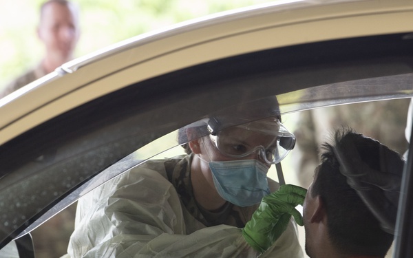 Kadena conducts COVID-19 testing