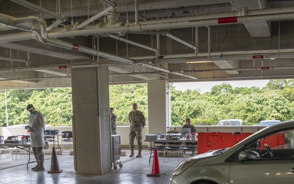 Kadena conducts COVID-19 testing