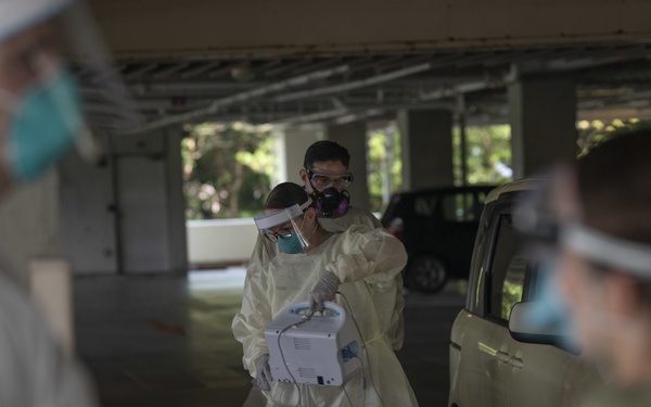 Kadena conducts COVID-19 testing