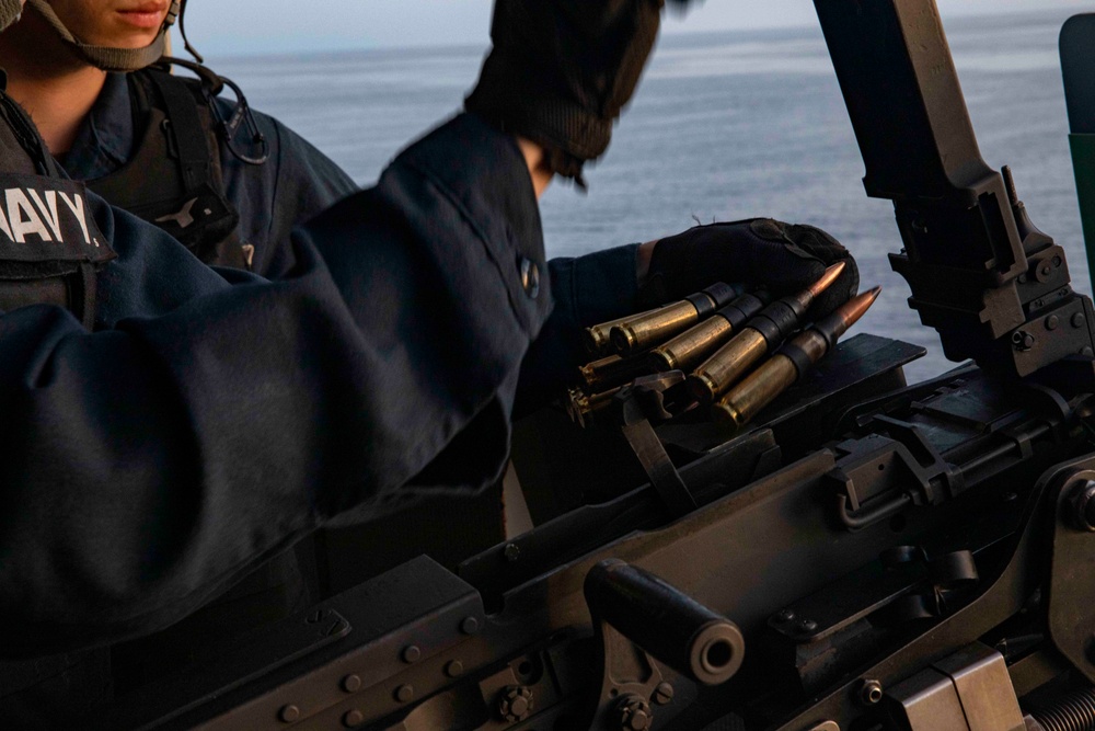 USS Bataan (LHD 5) Crew Serve Gun shoot