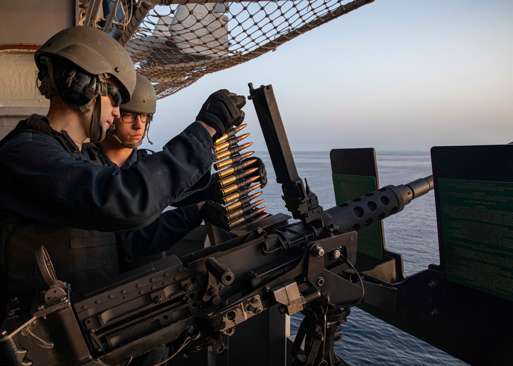 USS Bataan (LHD 5) Crew Serve Gun shoot