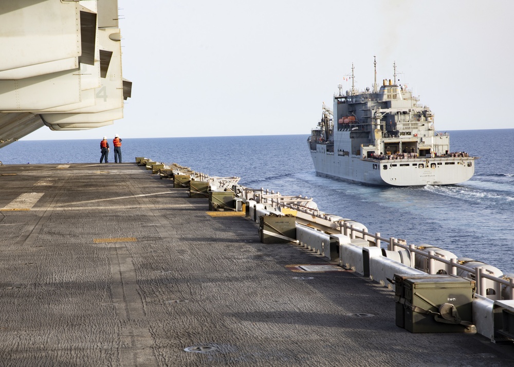 DVIDS - Images - USS Bataan (LHD 5) Replenishment-at-sea [Image 1 of 3]