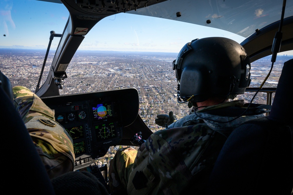 Aerial views of COVID-19 drive-thru test sites