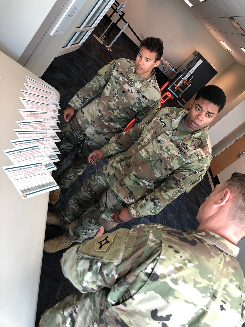 Florida National Guard Soldiers assist Department of Health at Jacksonville International Airport