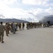 California Air National Guard 146th Airlift Wing mobilized to assist building of federal medical facilities at Riverside Fairgrounds in Indio California