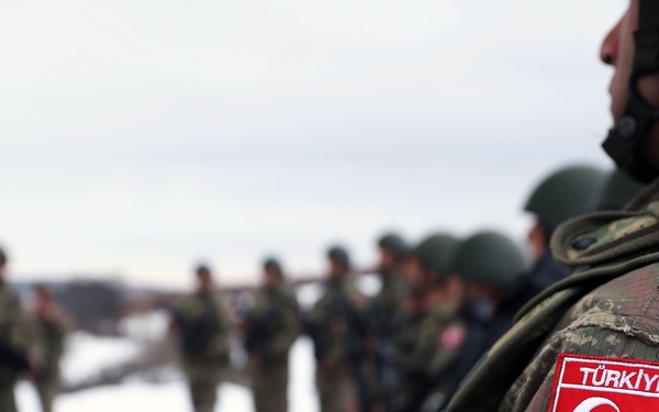 KFOR RC-E personnel patrol Kosovo's administrative boundary line