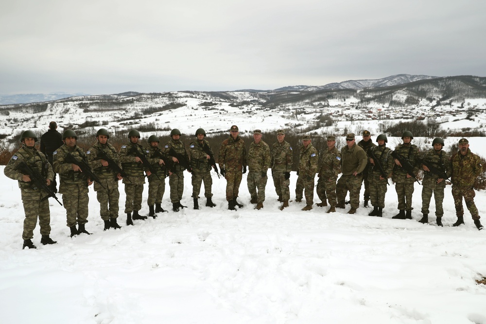 KFOR RC-E personnel patrol Kosovo's administrative boundary line
