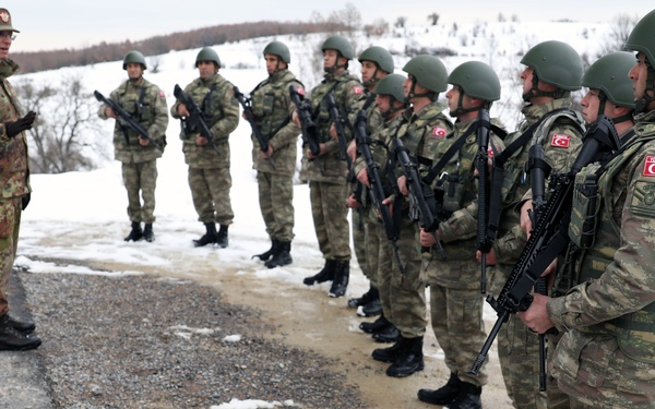 KFOR RC-E personnel patrol Kosovo's administrative boundary line