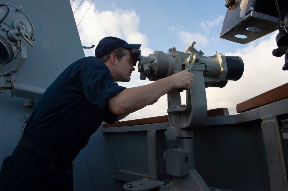 USS Kidd Conducts Routine Operations