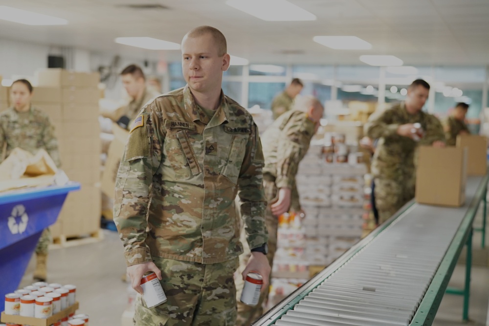 Ohio National Guard supporting Mid-Ohio Foodbank during COVID-19 pandemic