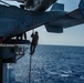 31st MEU MRF fast ropes aboard USS America