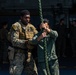 31st MEU MRF fast ropes aboard USS America