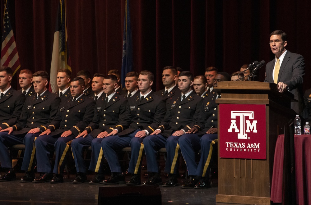 2019 Spring Texas A&amp;M ROTC Commissioning Ceremony