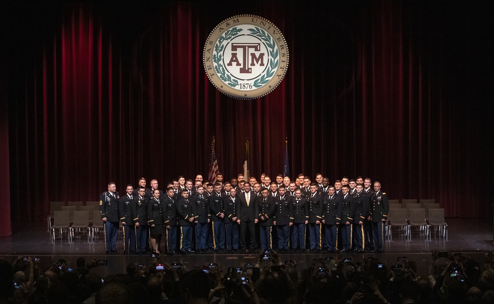 2019 Spring Texas A&amp;M ROTC Commissioning Ceremony