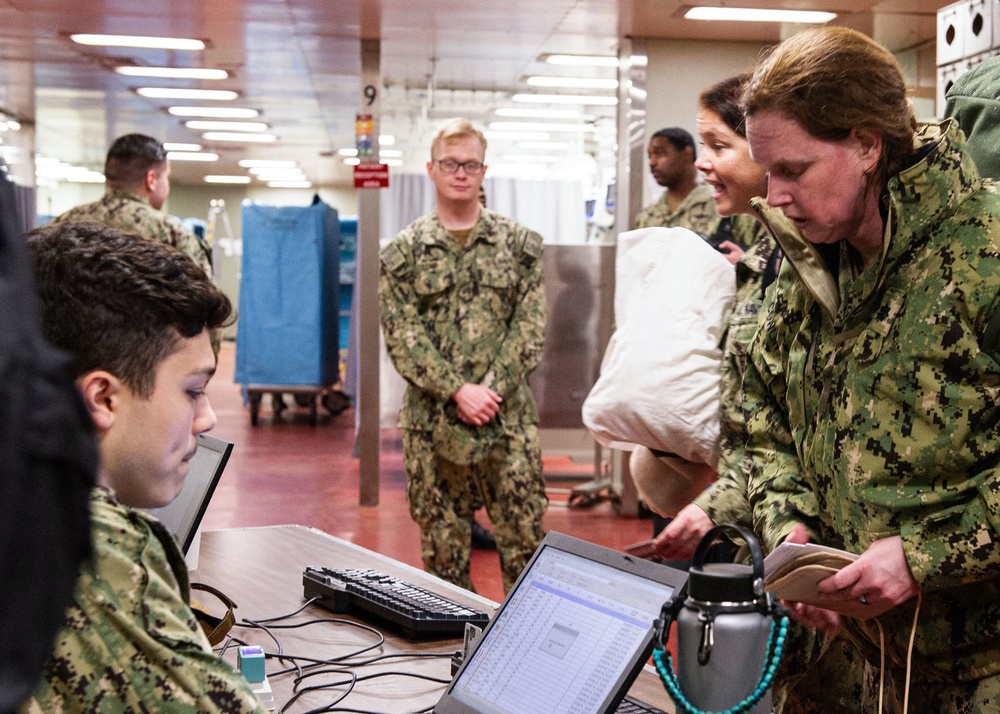 Reserve Sailors Deploy Aboard USNS Comfort