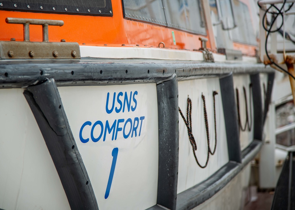 Reserve Sailors Deploy Aboard USNS Comfort