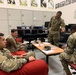Soldiers practice social distancing during training