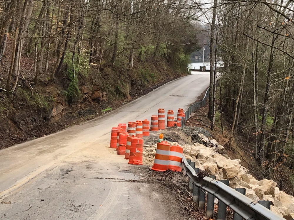 Dale Hollow Dam Road closing for repairs to Walker Ridge Road