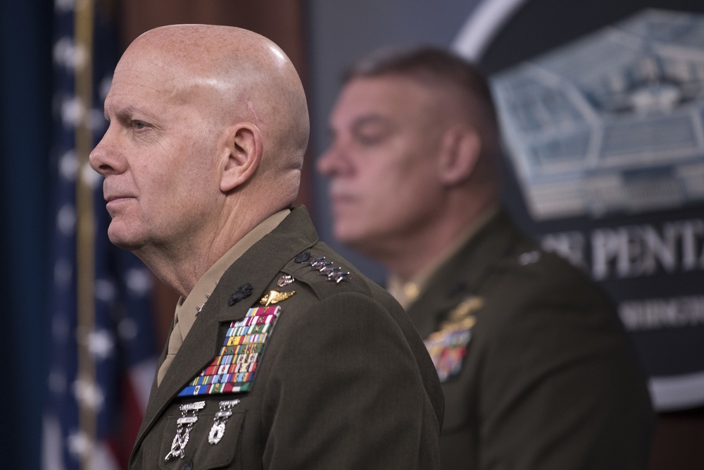 DVIDS - Images - Marine Corps Officials Brief on COVID-19 [Image 15 of 17]