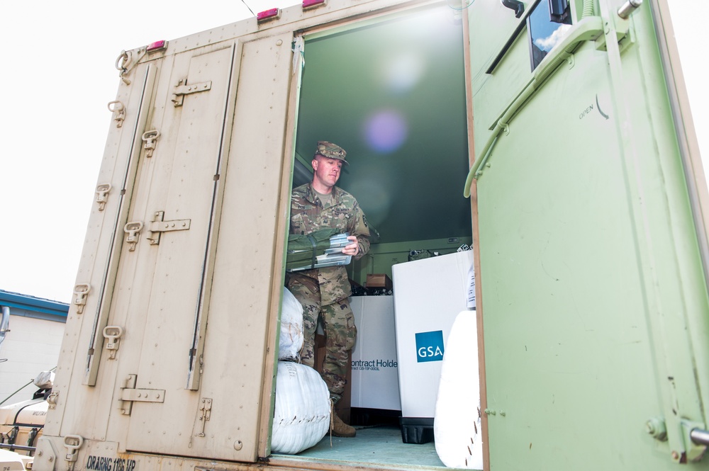 Oregon National Guard delivers equipment around the state in response to COVID-19.