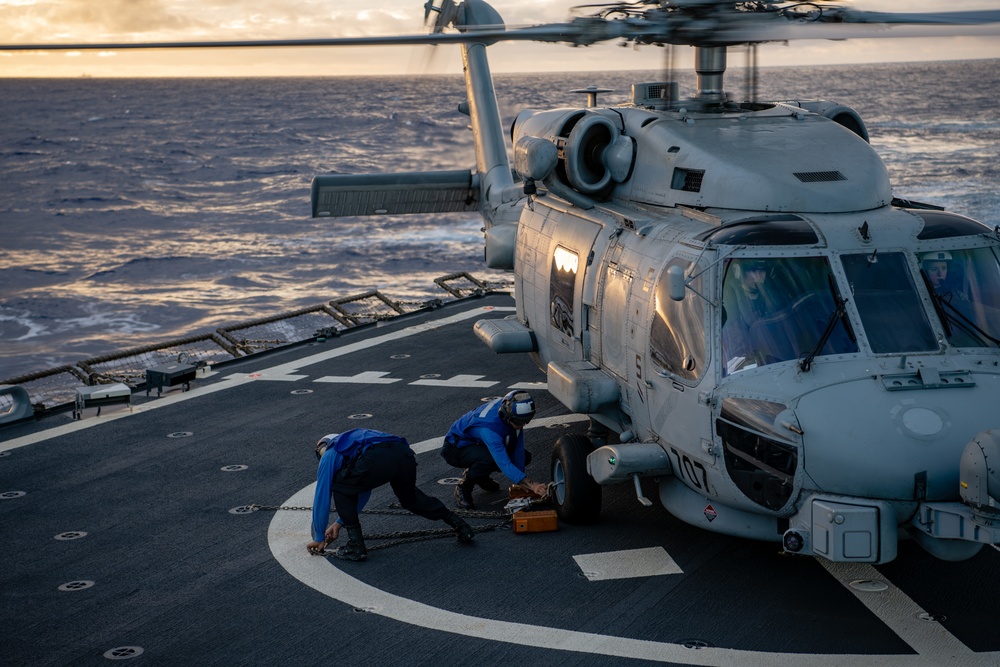 USS BARRY HELICOPTER OPERATIONS